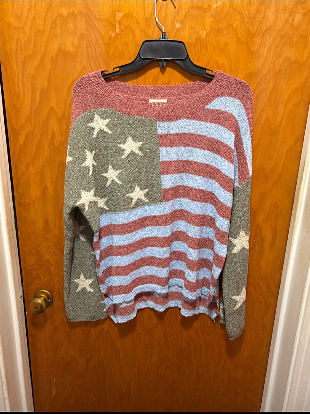 POL Star & Stripe Crewneck Sweater